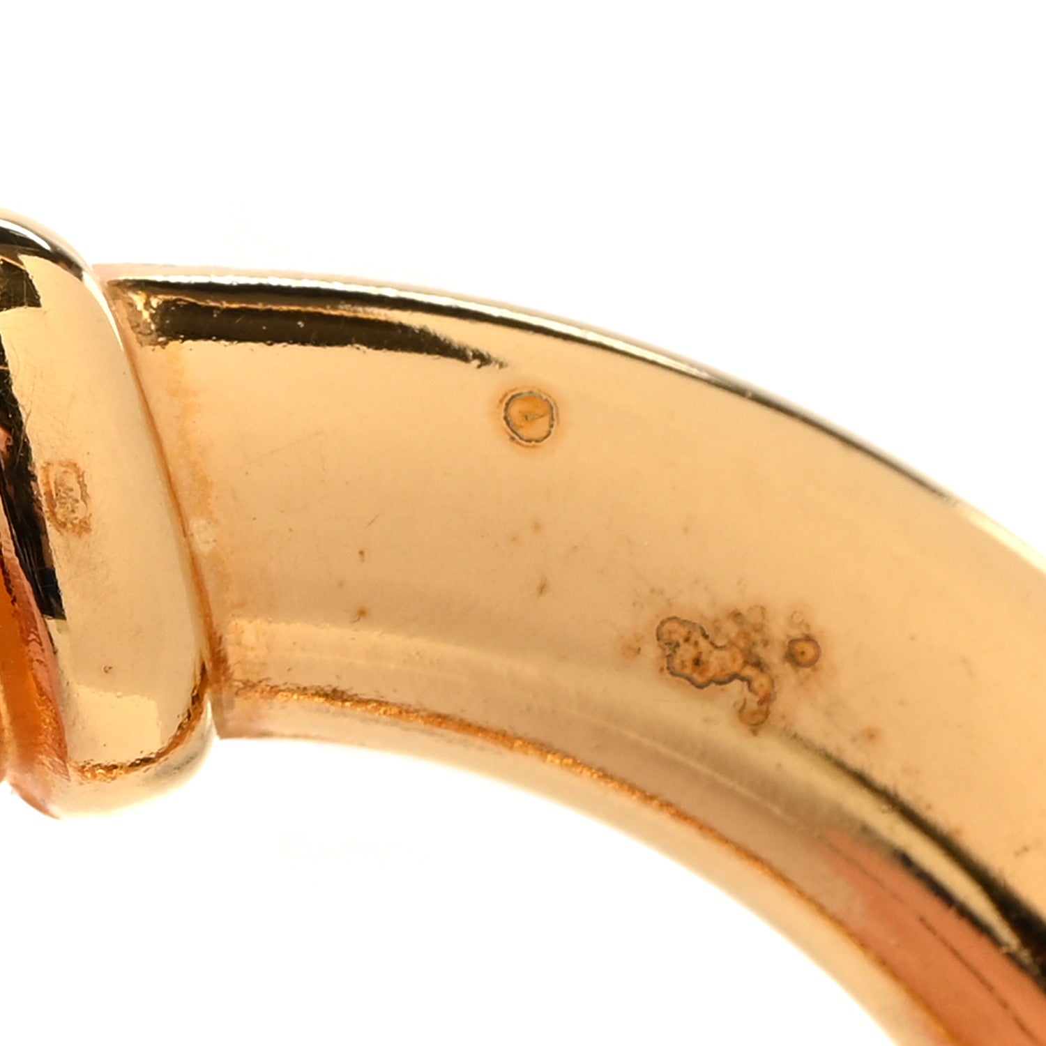 Hermes Permabrass Bouee Scarf Ring Gold 5 of 5