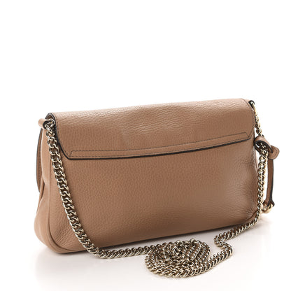 Gucci Pebbled Calfskin Medium Soho Flap Crossbody Camelia 2 of 12