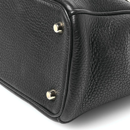 Christian Dior Bullcalf Medium Diorissimo Tote Black Rose Indien 11 of 11