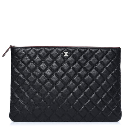 Chanel Caviar Quilted Large Cosmetic Case Black 1 of 7