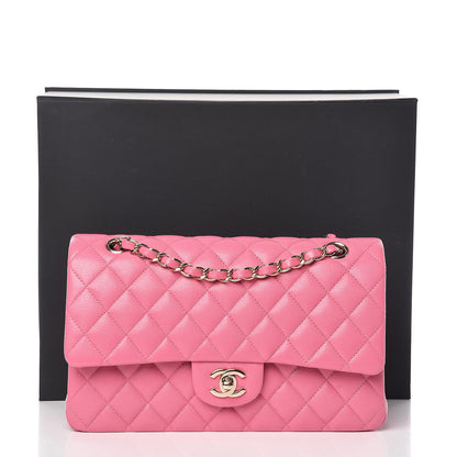 Chanel Caviar Quilted Medium Double Flap Pink 11 of 11