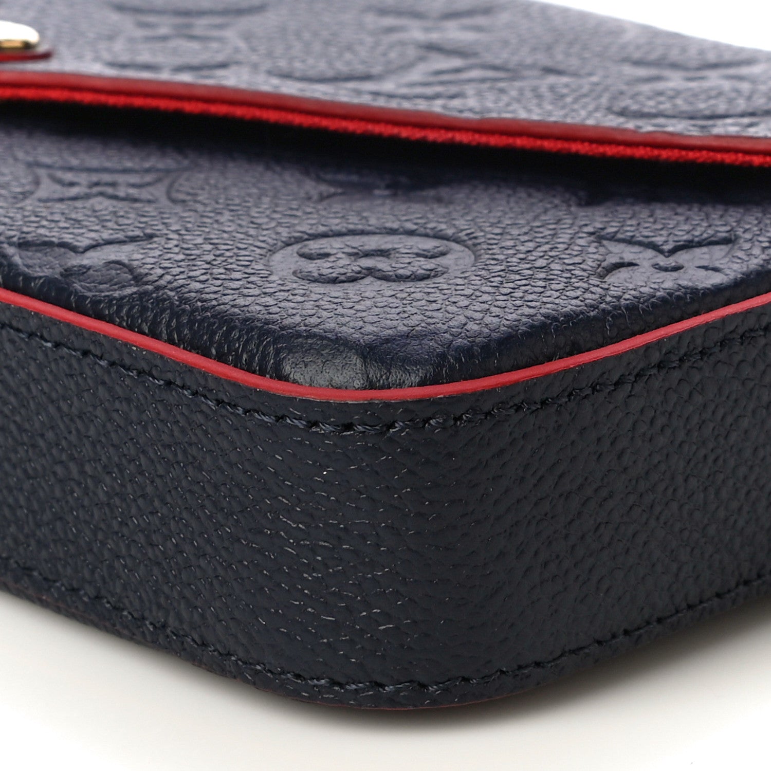 Louis Vuitton Empreinte Pochette Felicie Chain Wallet Marine Rouge 11 of 14