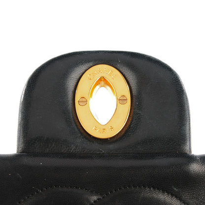 Chanel Lambskin Quilted XL Jumbo Single Flap Black 6 of 9