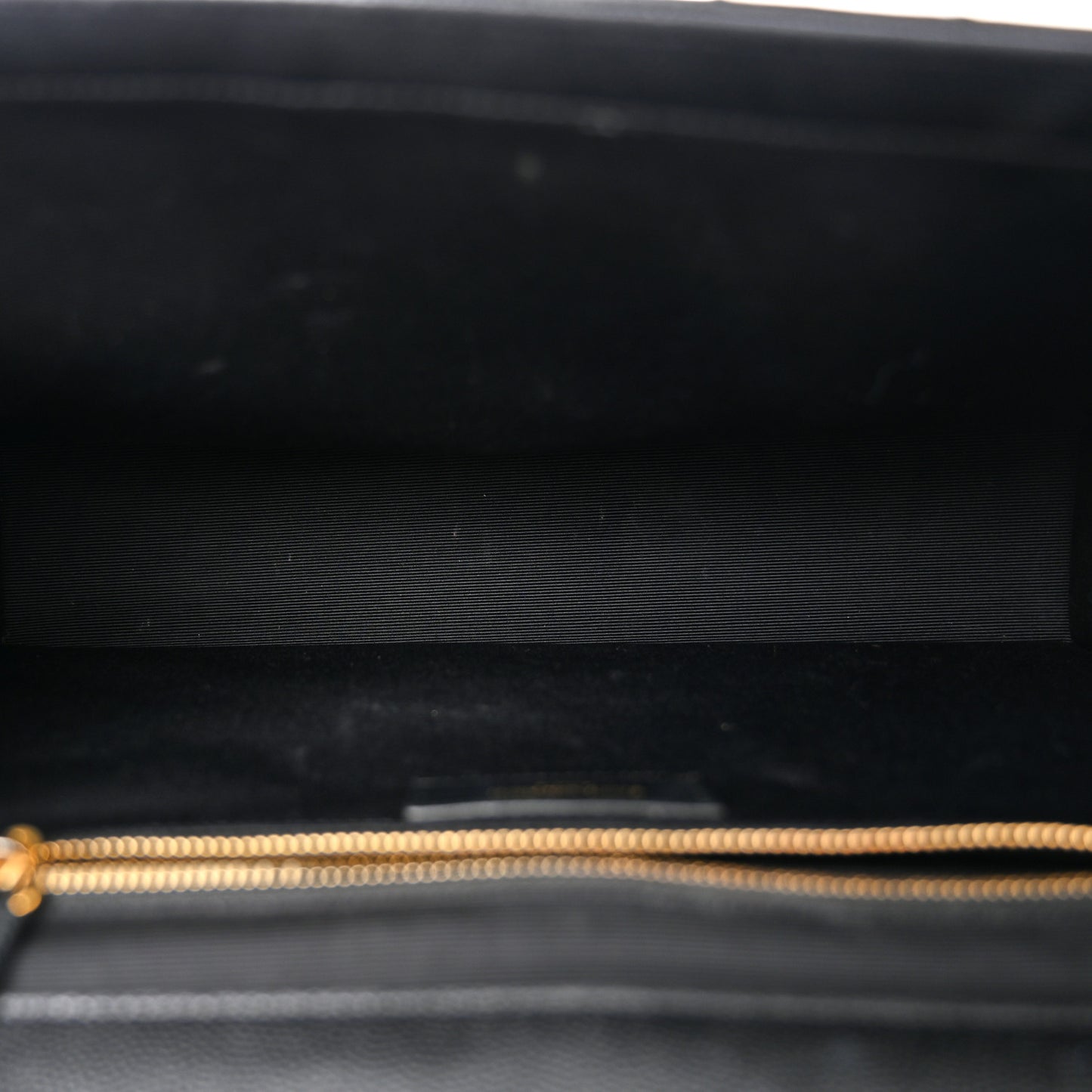 Grain De Poudre Matelasse Chevron Large Monogram Satchel Black
