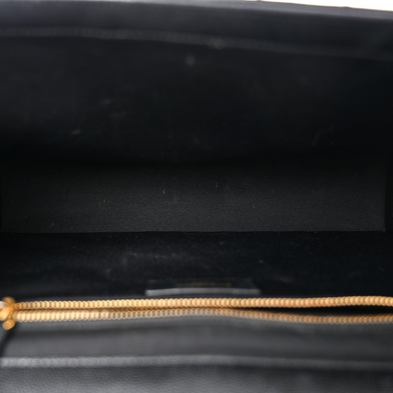Saint Laurent Grain De Poudre Matelasse Chevron Large Monogram Satchel Black 5 of 10