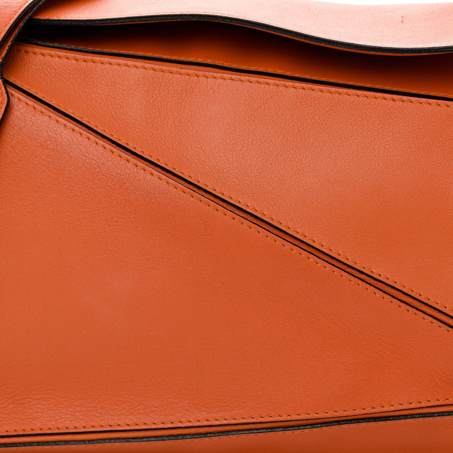 Loewe Calfskin Medium Puzzle Bag Orange 8 of 22