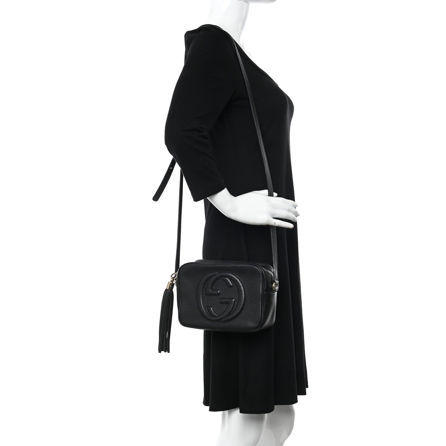 Gucci Pebbled Calfskin Small Soho Disco Bag Black 2 of 12