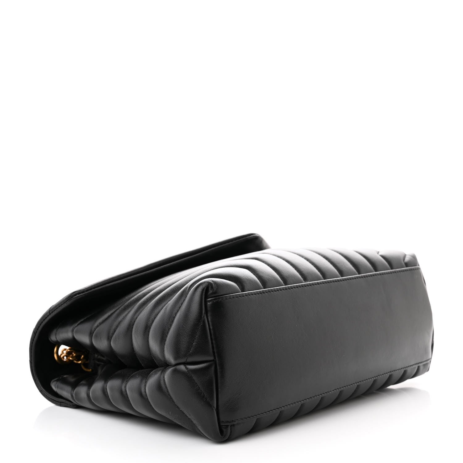 Saint Laurent Calfskin Y Quilted Monogram Medium Loulou Chain Satchel Black 4 of 11