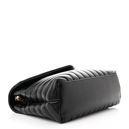 Saint Laurent Calfskin Y Quilted Monogram Medium Loulou Chain Satchel Black 4 of 11