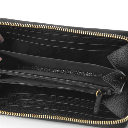 Gucci Dollar Calfskin GG Marmont Zip Around Wallet Black 5 of 8