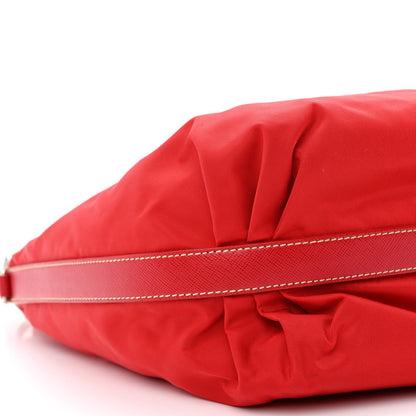 Prada Tessuto Nylon Saffiano Sacca Shoulder Bag Rosso 9 of 12