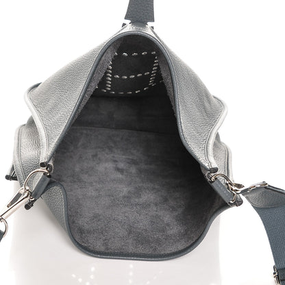 Hermes Taurillon Clemence Evelyne III GM Bleu Orage 7 of 7