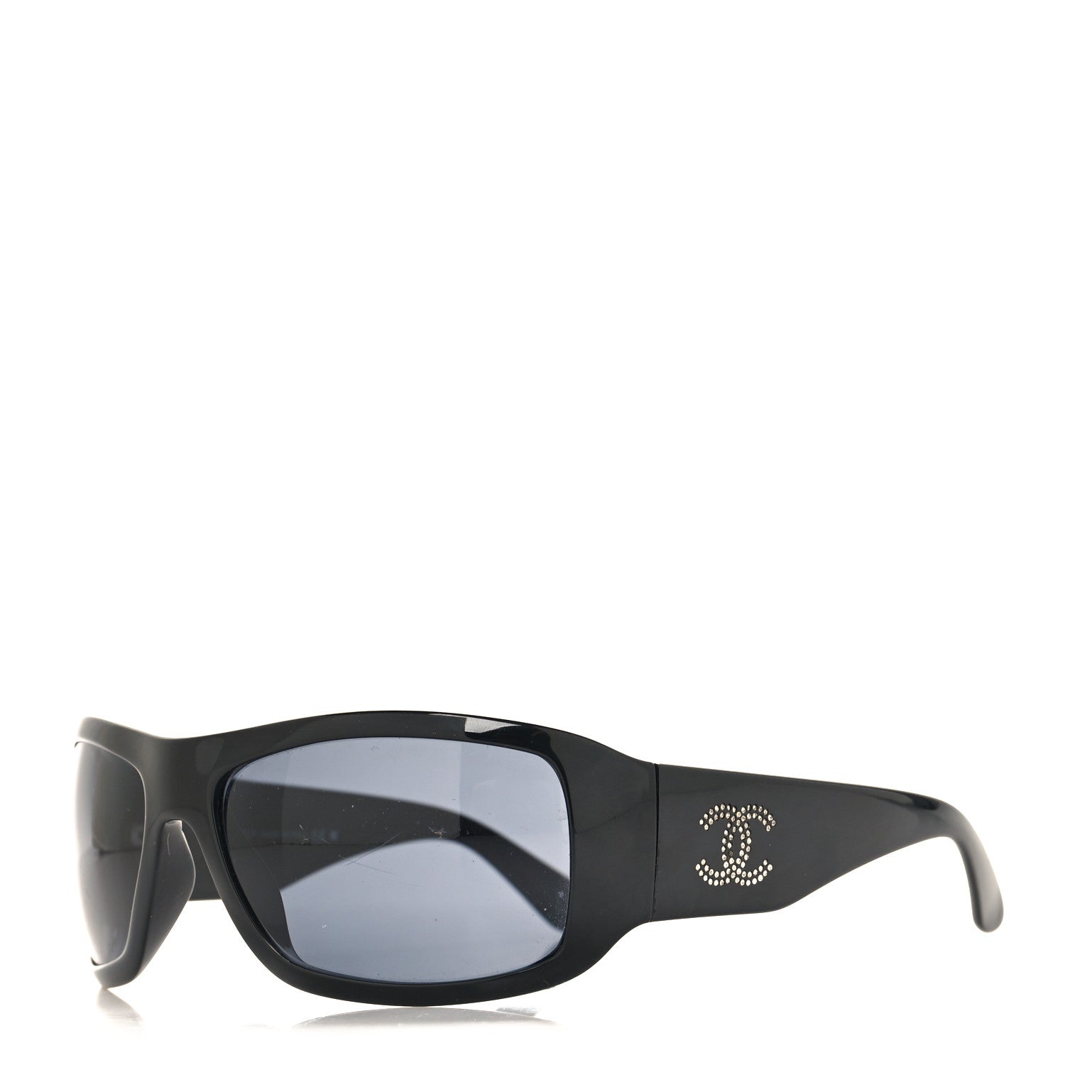 Chanel Acetate Crystal CC Sunglasses 6008-B Black 1590094