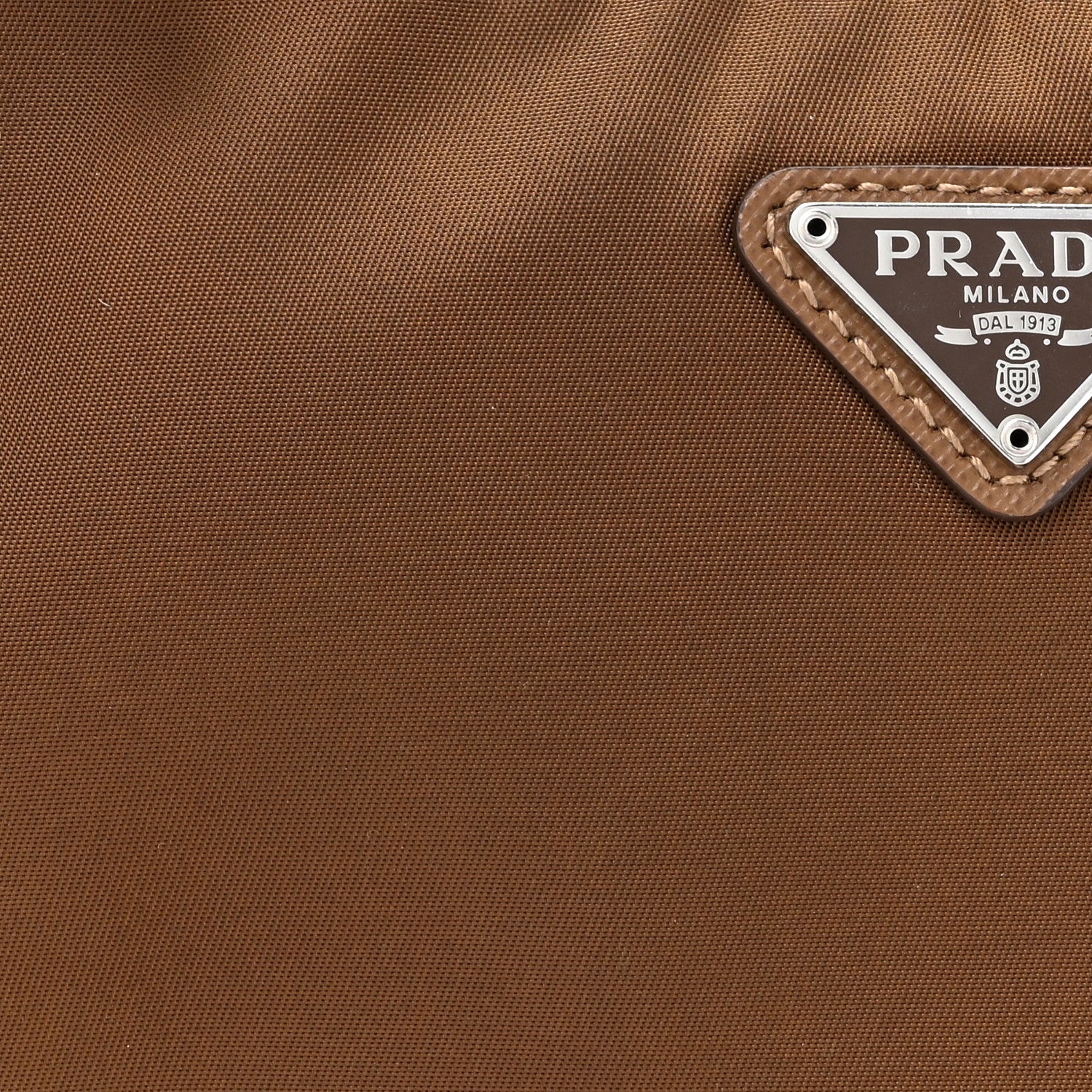 Prada Tessuto Nylon Saffiano Re-Edition 2005 Shoulder Bag Cacao 7 of 9