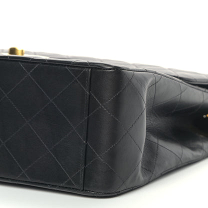 Chanel Lambskin Quilted XL Jumbo Single Flap Black 10 of 12