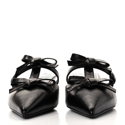 Valentino Garavani Nappa French Bow 45mm Mules 36 Black 4 of 9