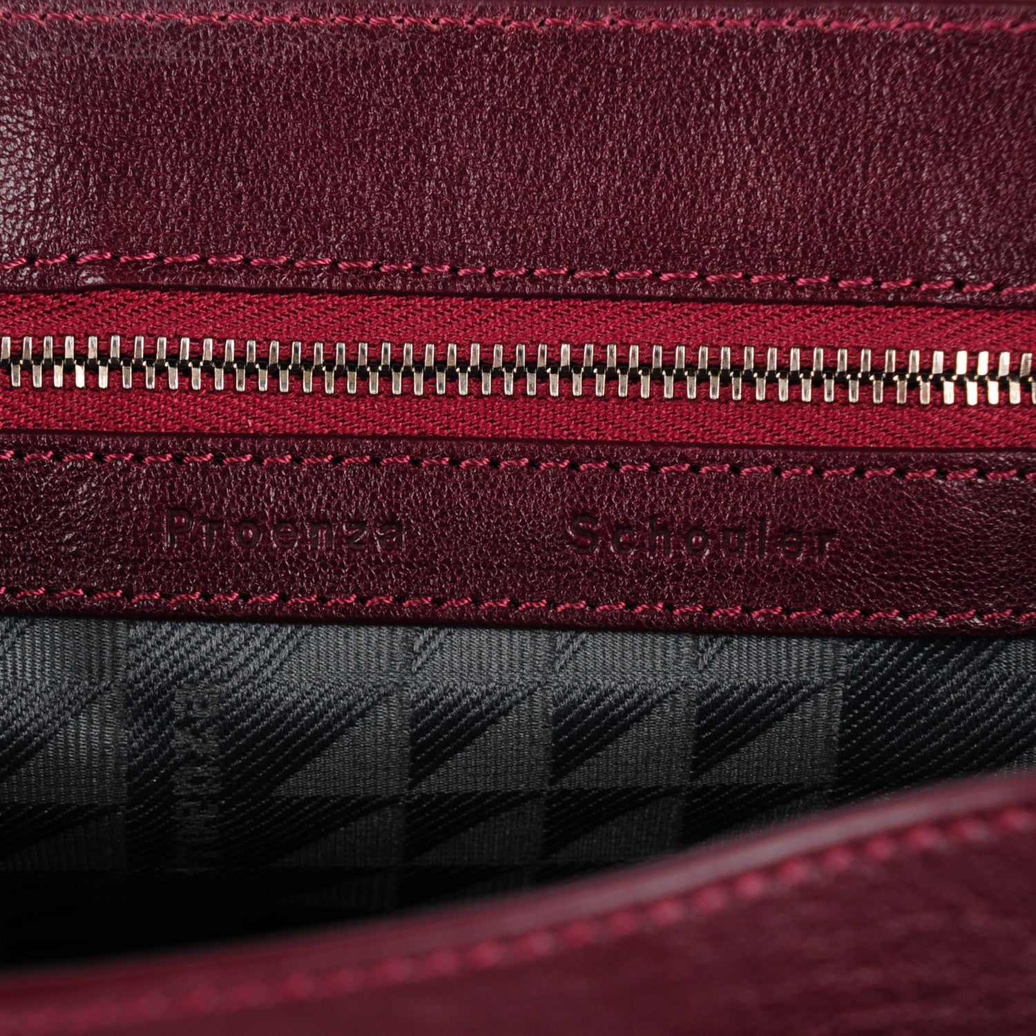 Proenza Schouler Lambskin Tiny PS1 Satchel Oxblood 6 of 13