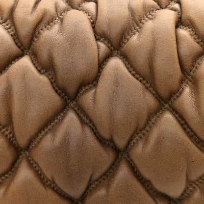 Chanel Lambskin Bubble Quilt Flap Brown 11 of 11