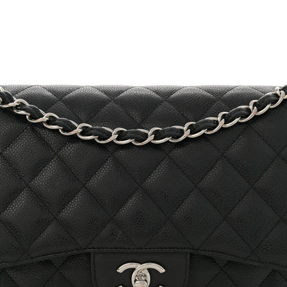Chanel Caviar Quilted Jumbo Double Flap Black 8 of 18