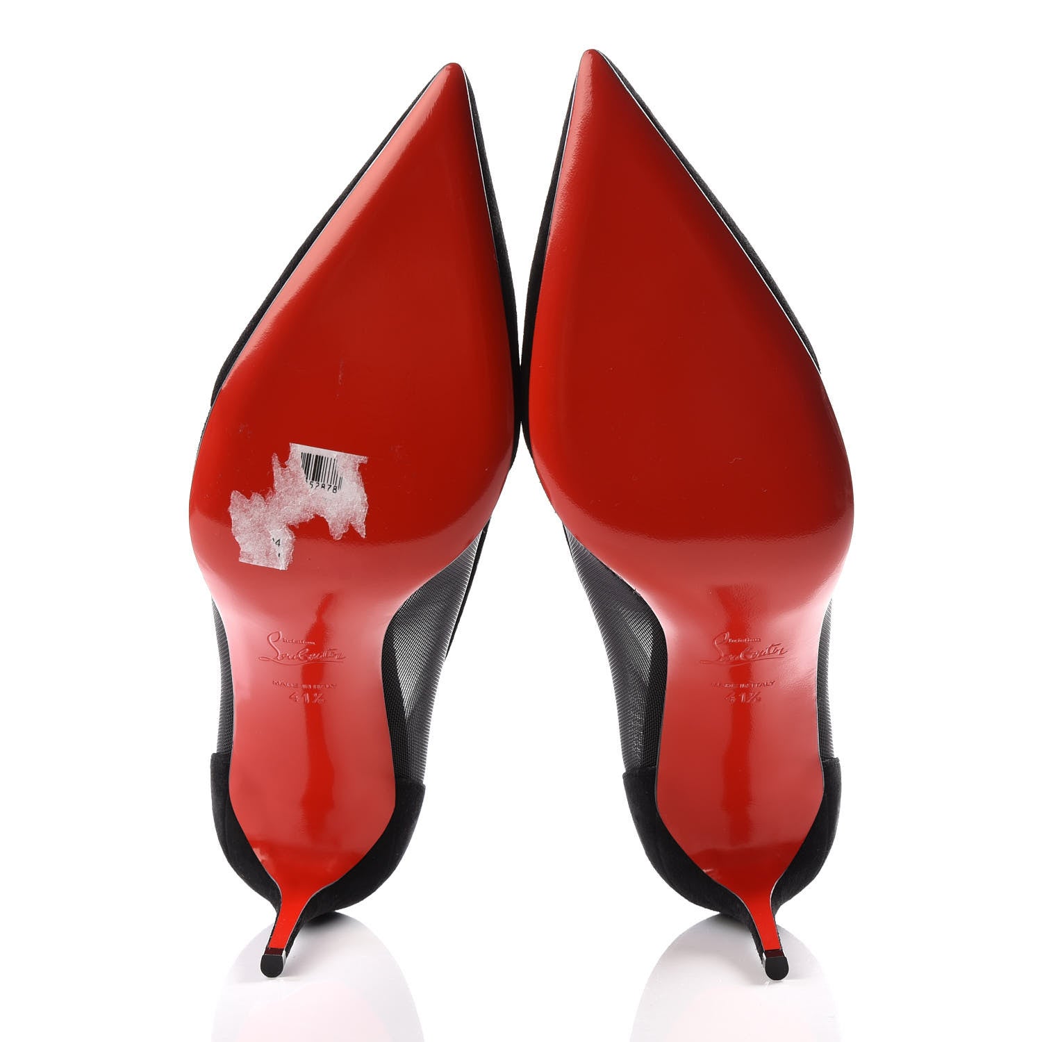 Christian Louboutin Veau Velours Rete Galativi 85 Pumps 41.5 Black 5 of 8