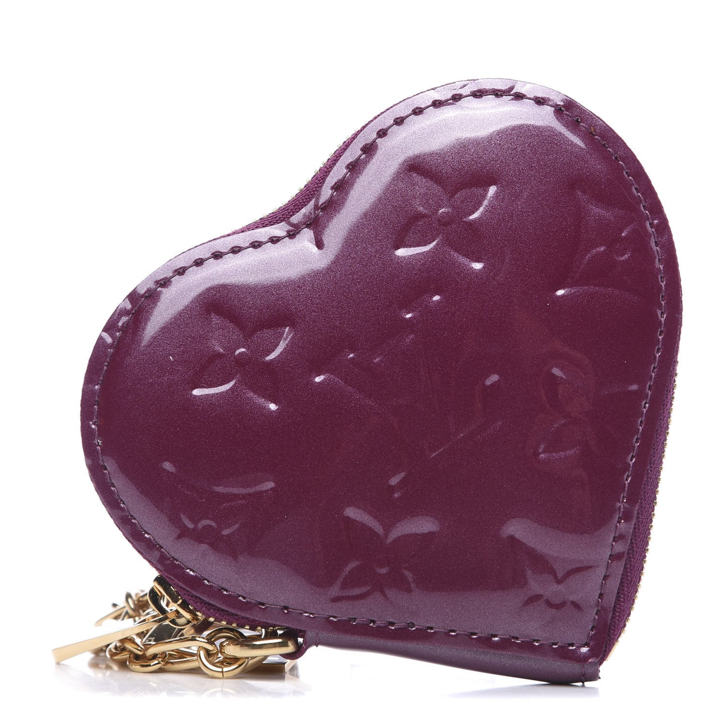 Vernis Heart Coin Purse Violet