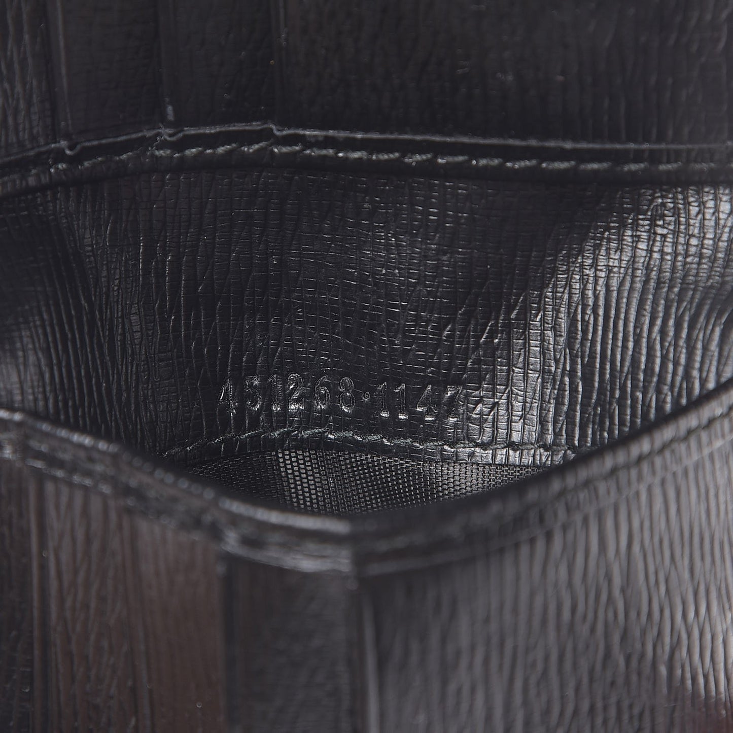 Shangai Calfskin Kingsnake Bi-Fold Wallet Black