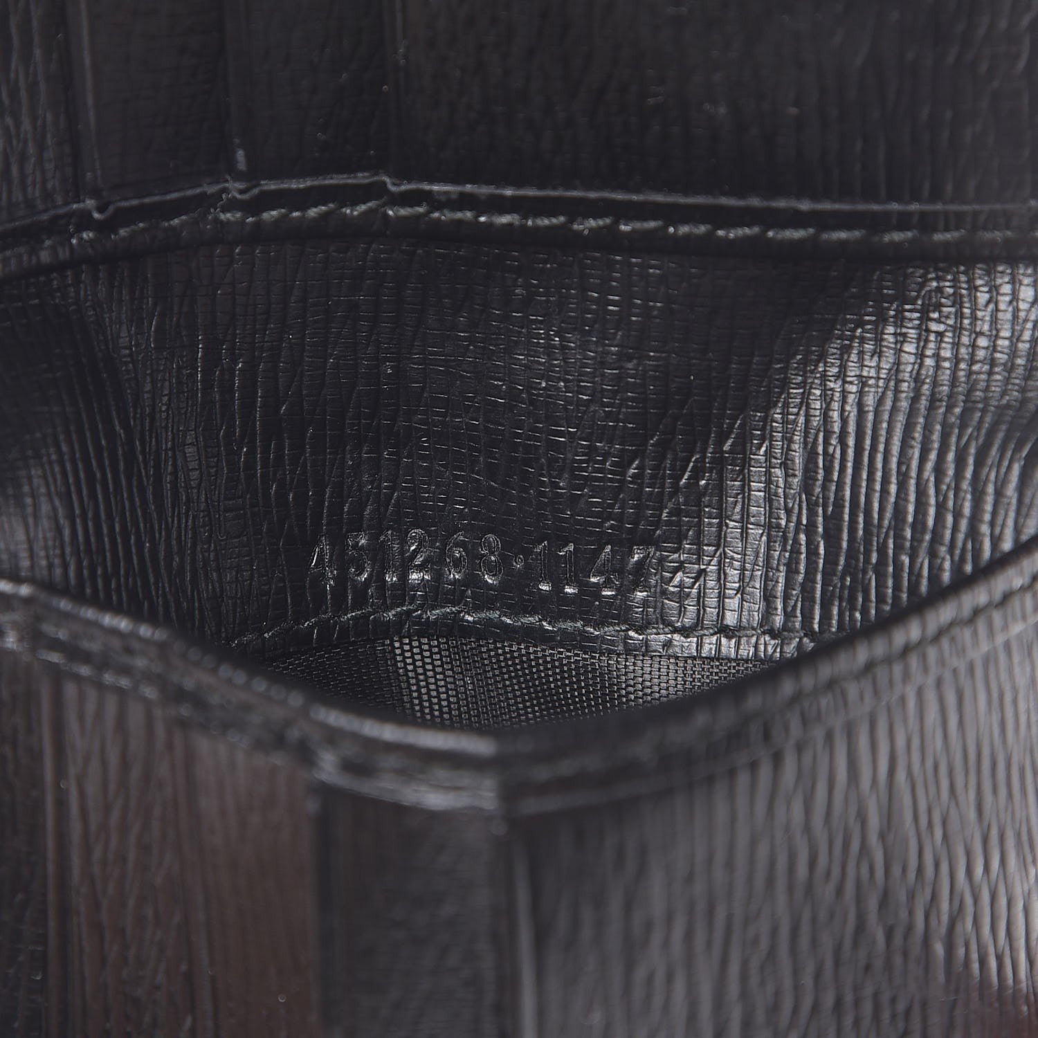 Gucci Shangai Calfskin Kingsnake Bi-Fold Wallet Black 7 of 7