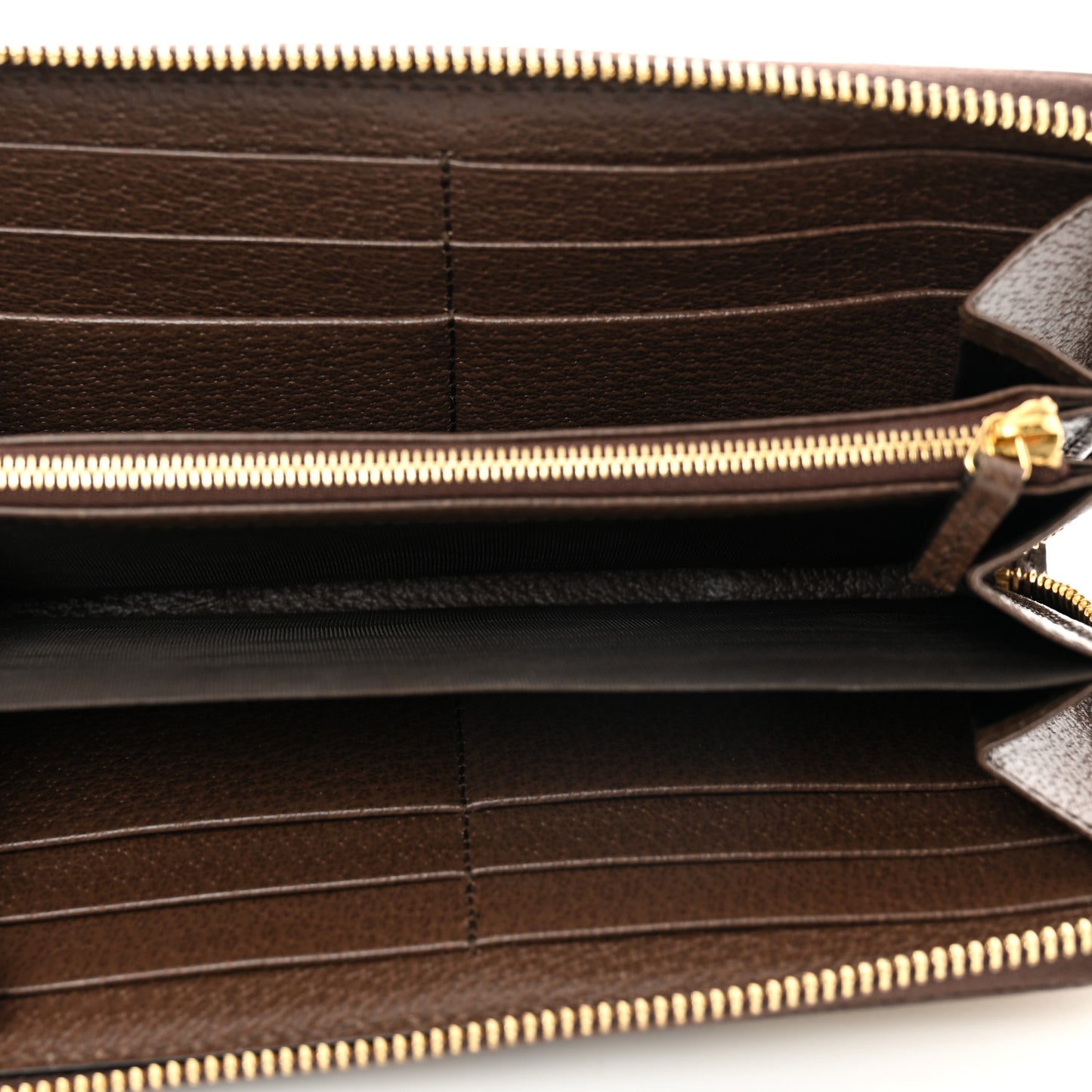 Monogram Jumbo GG Zip Around Wallet Camel Ebony