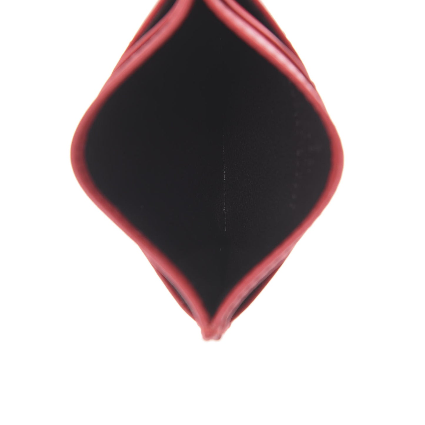 Calfskin Matelasse GG Marmont Card Holder Hibiscus Red