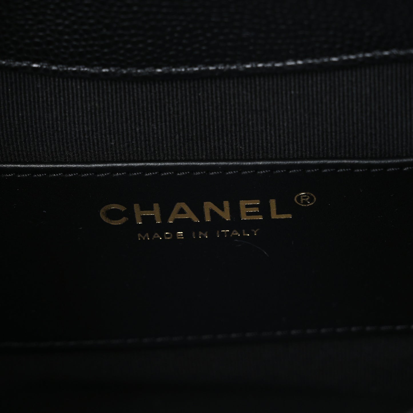 Caviar Quilted Small Messenger Flap Black
