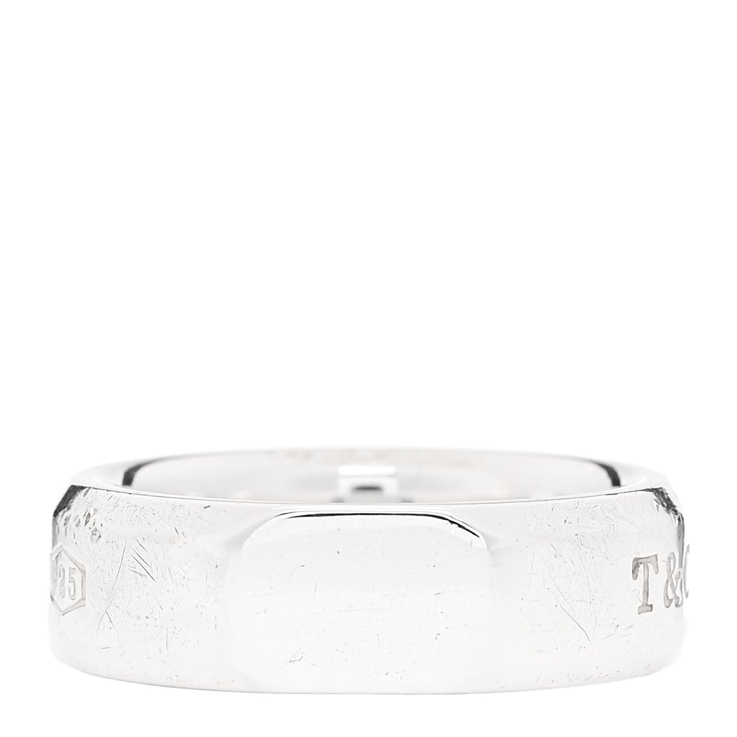 Sterling Silver 1837 Makers Medium Slice Ring 58 8.5