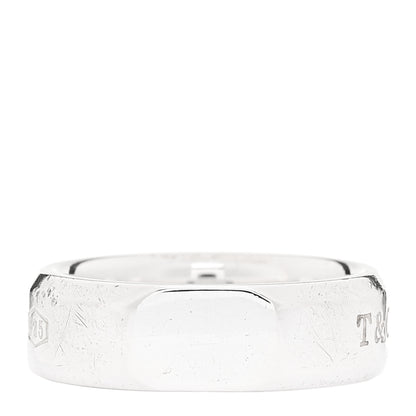 Tiffany Sterling Silver 1837 Makers Medium Slice Ring 58 8.5 3 of 5