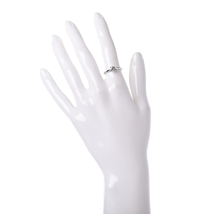 Cartier Platinum Diamond .38ct Solitaire 1895 Engagement Ring 50 5.25 2 of 8
