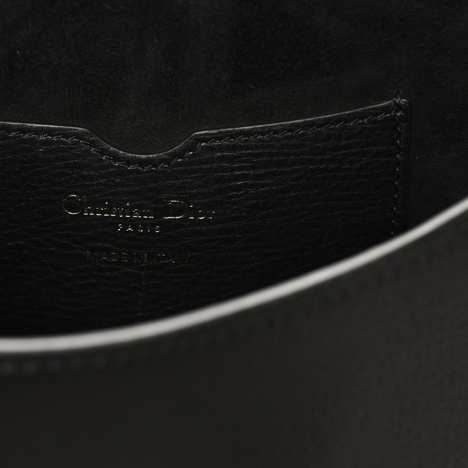 Christian Dior Grained Calfskin Medium Whipstitched Bobby Bag Black 6 of 9