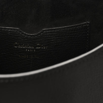 Christian Dior Grained Calfskin Medium Whipstitched Bobby Bag Black 6 of 9