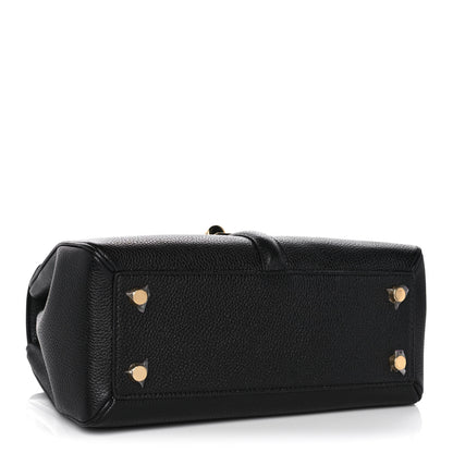 Celine Grained Calfskin Small 16 Top Handle Bag Black 4 of 11