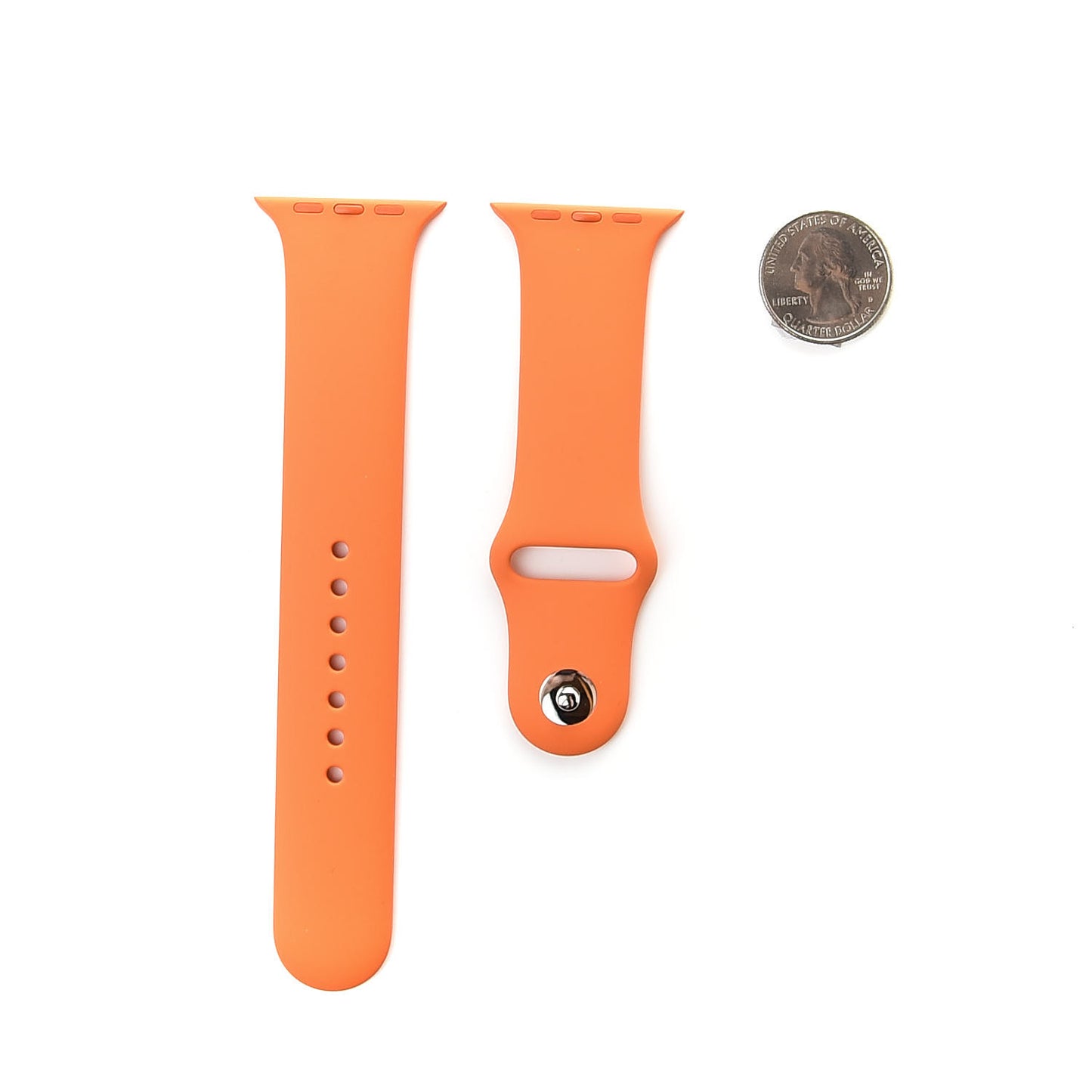 Silicone 44mm Apple Sports Watch Single Tour Band Orange