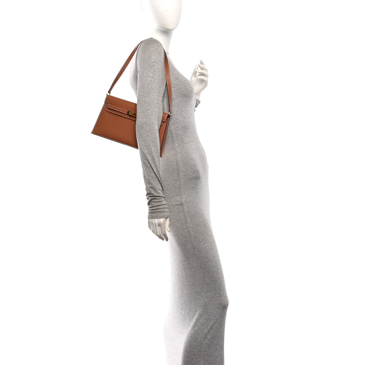 Madame Calfskin Kelly Elan Gold