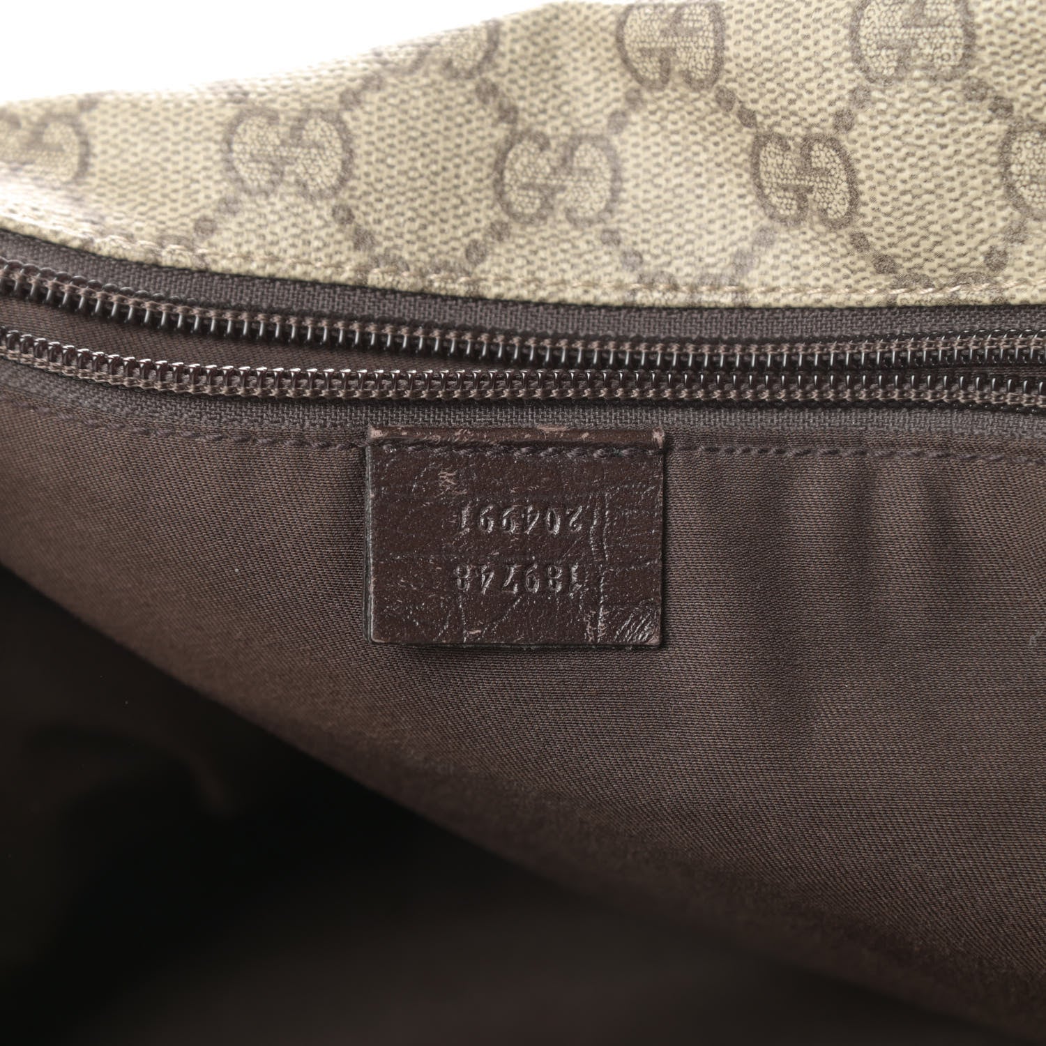 Gucci GG Plus Monogram Web Large Flap Messenger Bag Beige Dark Brown 6 of 18