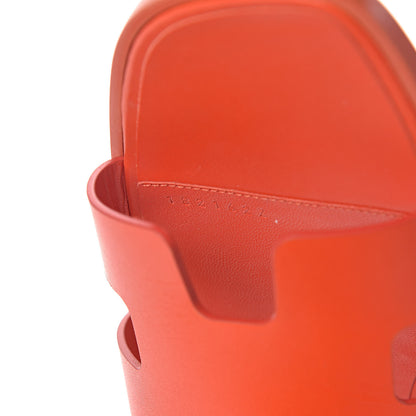 Hermes Calfskin Oran Sandals 40.5 Pavot 8 of 9