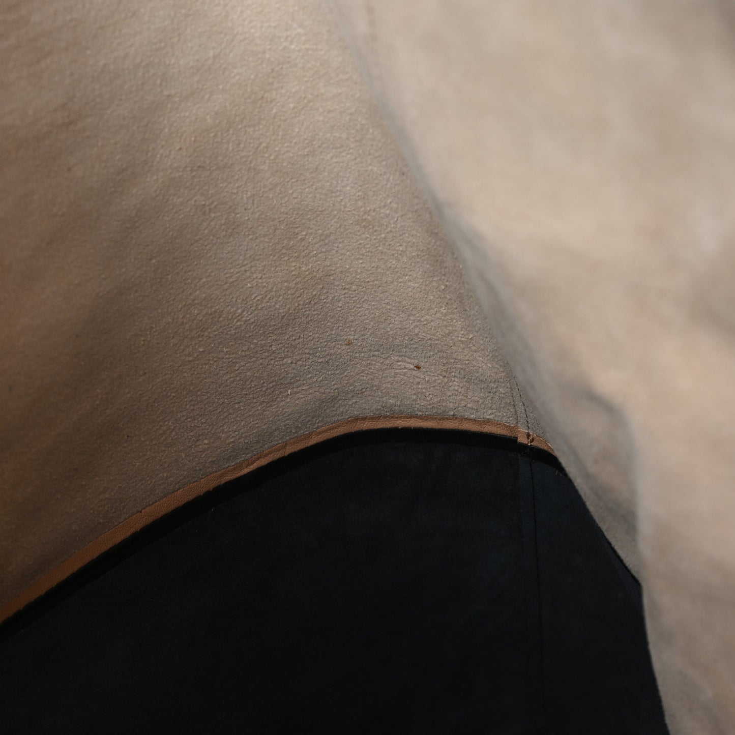 Lambskin Horizontal Bi-Cabas Nude Black