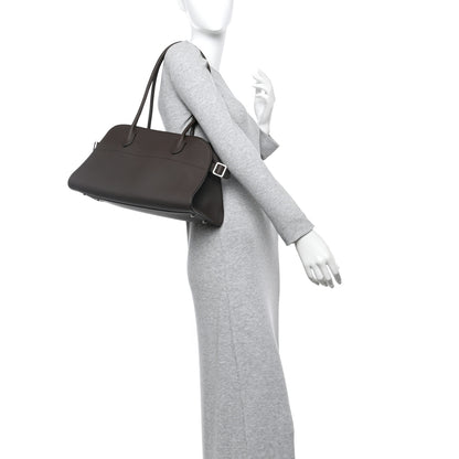The Row Grained Calfskin Margaux Shoulder 12 Deep Brown 2 of 9