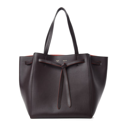 Celine Smooth Calfskin Small Belt Cabas Phantom Dark Brown 1 of 9