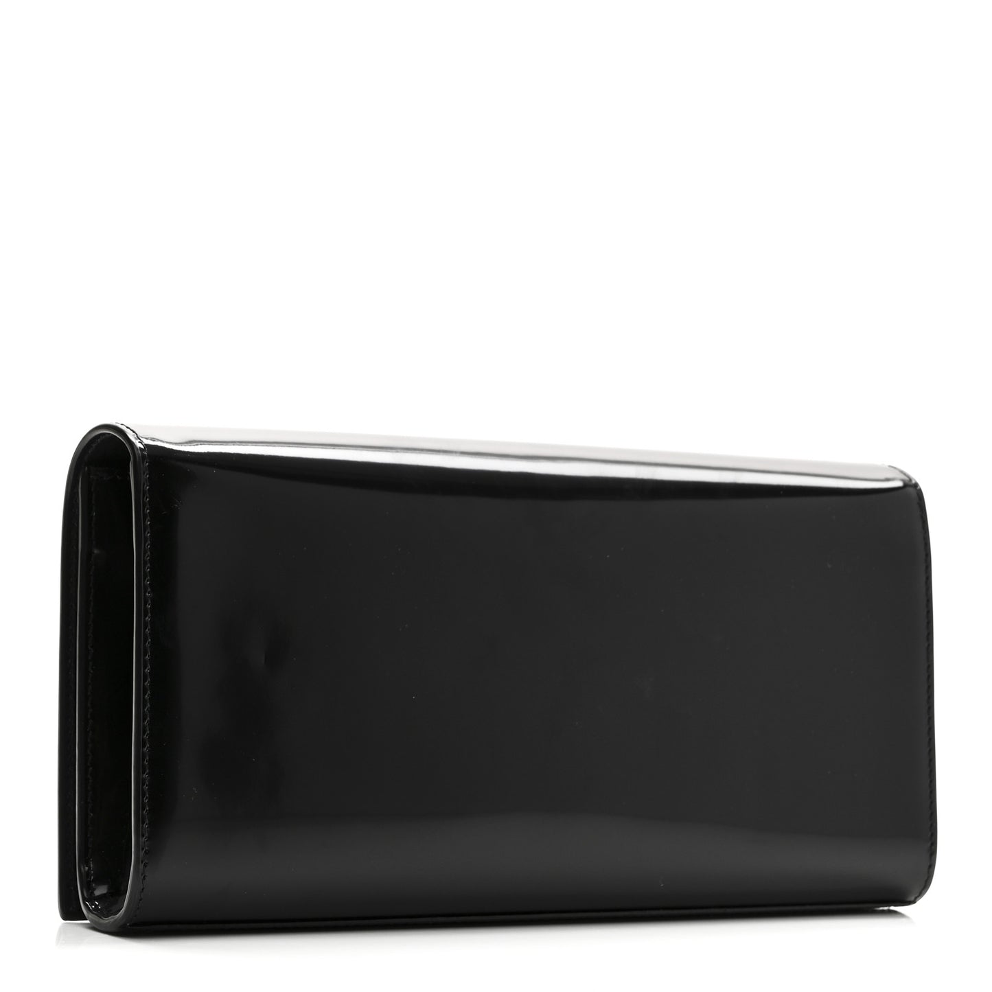 Patent Classic Monogram Tassel Clutch Black
