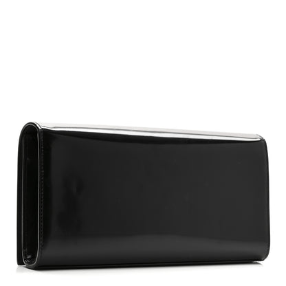 Saint Laurent Patent Classic Monogram Tassel Clutch Black 3 of 7