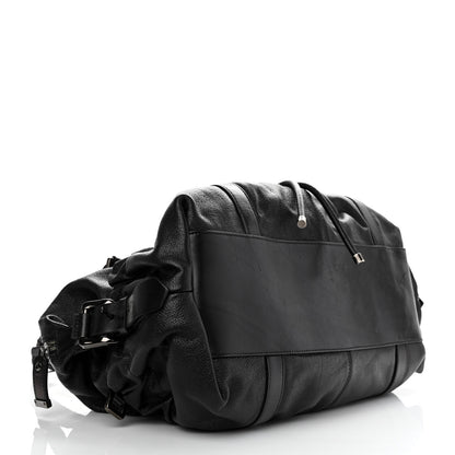 Burberry Calfskin Drawstring Tote Black 3 of 12