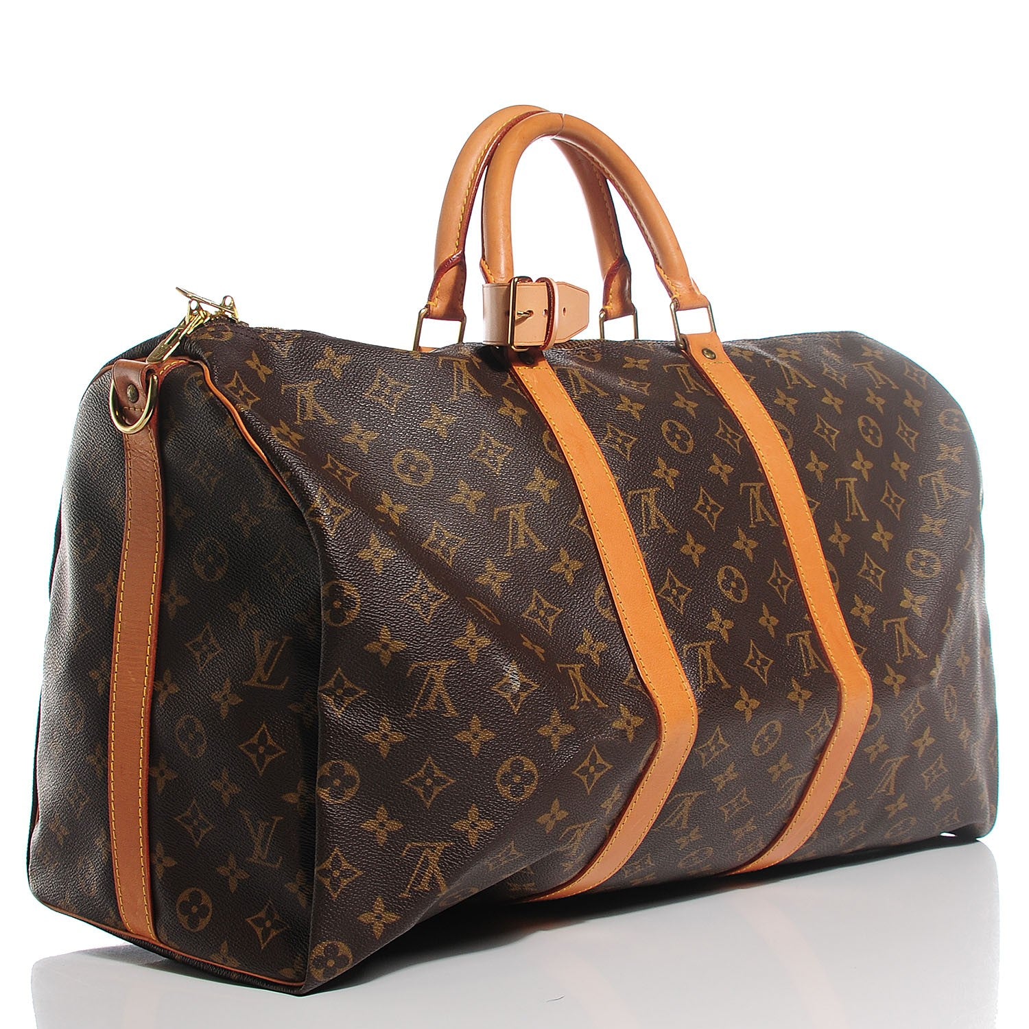 Louis Vuitton Monogram Keepall Bandouliere 50 10 of 14