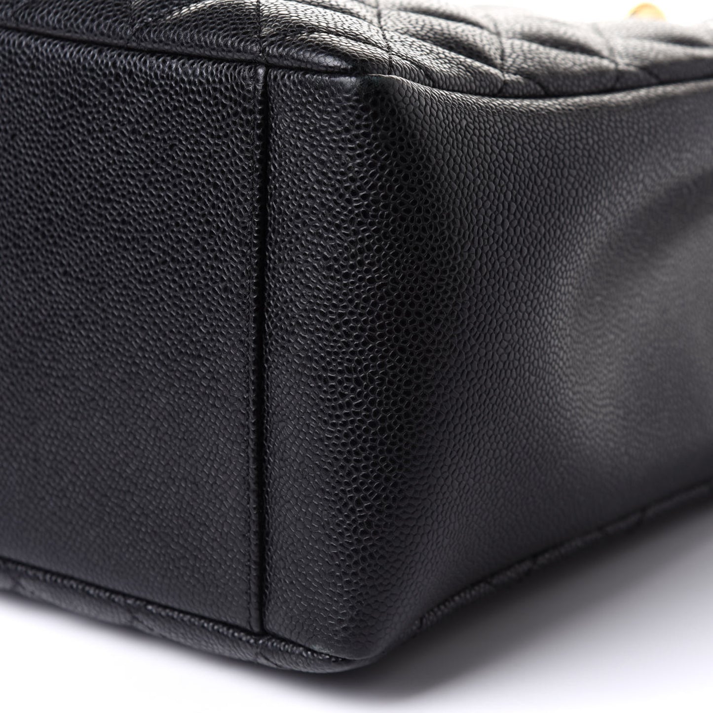 Caviar Quilted Grand Shopping Tote GST Black