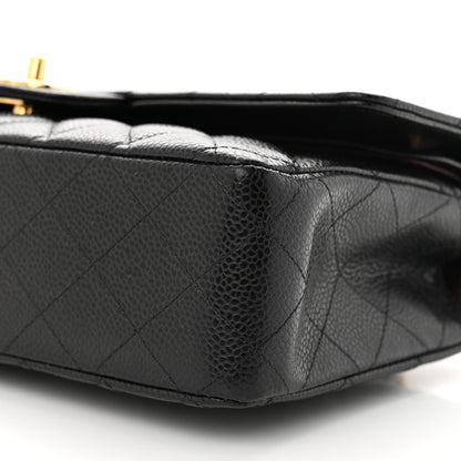 Chanel Caviar Quilted Medium Double Flap Black 10 of 11