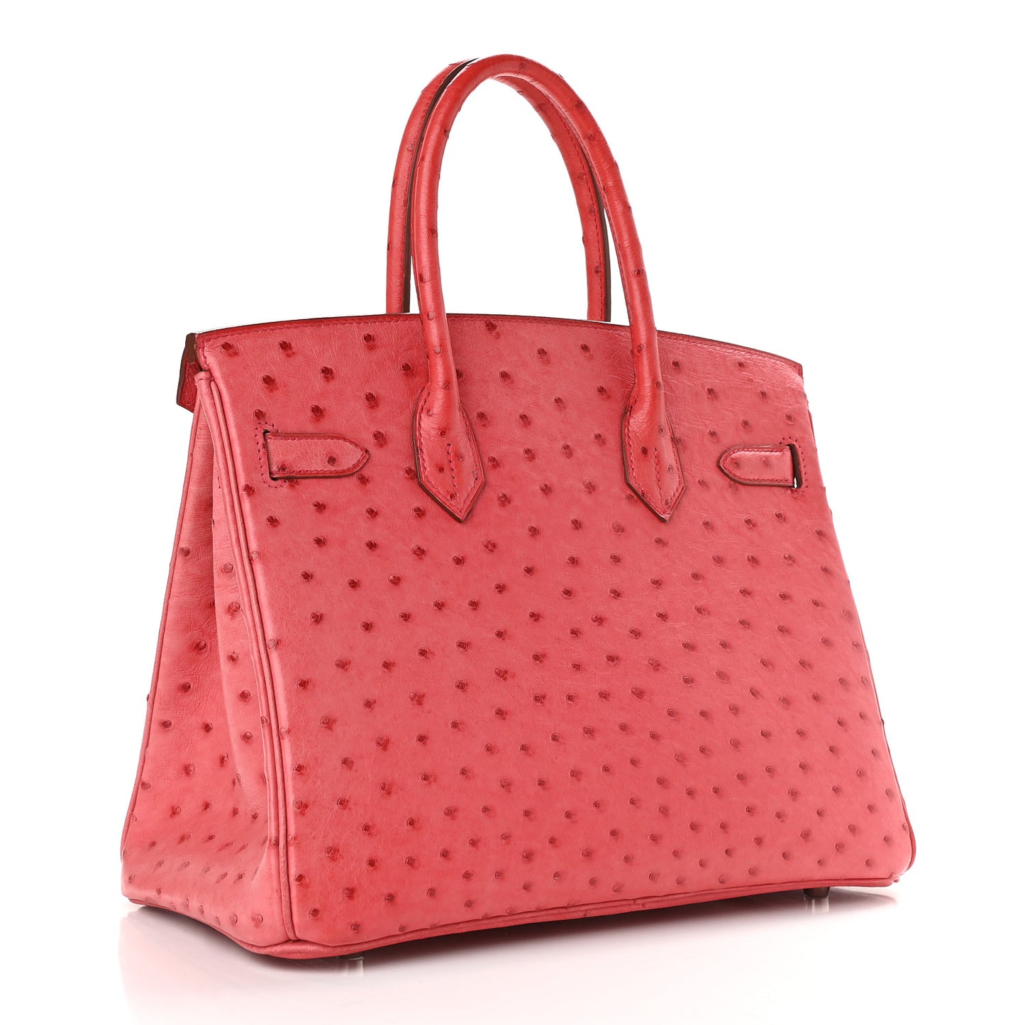 Ostrich Birkin 30 Bougainvillea
